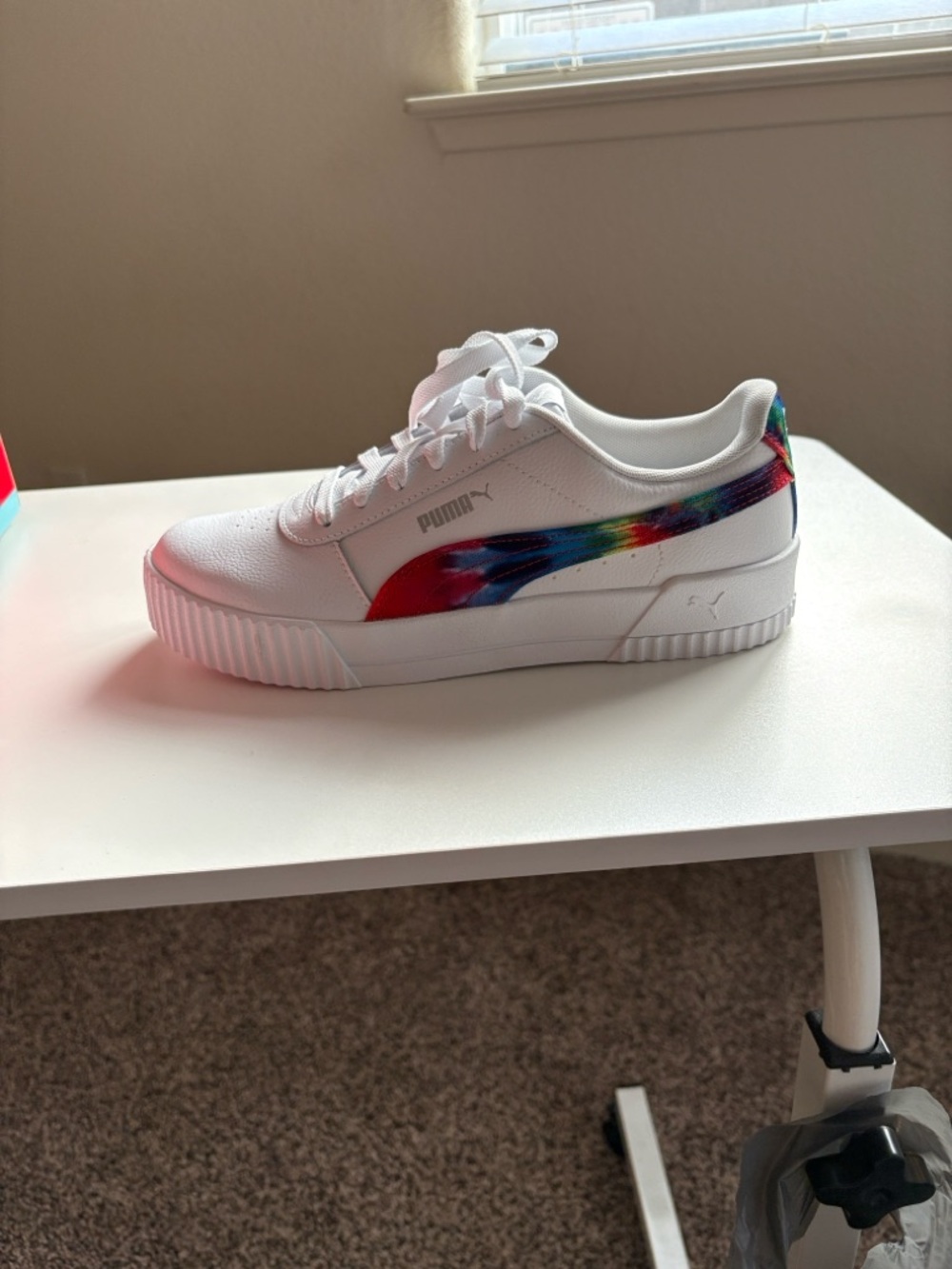 Puma SoftFoam+ Shoe Box in Red with Teal Accent